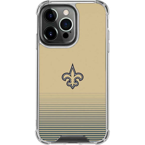 NFL New Orleans Saints Breakaway iPhone 16 Pro Clear Case